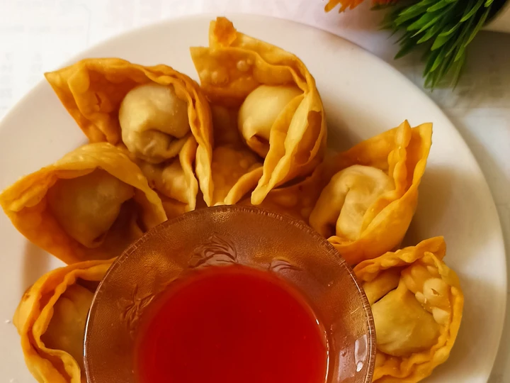 Cara Sederhana Menyiapkan Resep  Pangsit goreng ala ecy yang Lezat Sekali, Sempurna