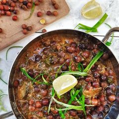 A picture of Hara masala chana.
