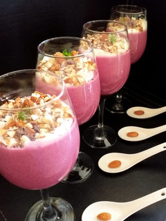 Una foto de Postre de vino a mi estilo