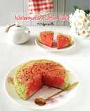 Cotton Watermelon Cake / Bolu Semangka Kapas