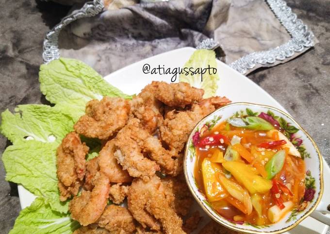 Cara Gampang Menyajikan ðŸ¦ Udang Goreng Tepung saus asam ...