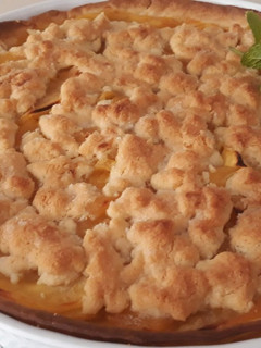 Una foto de Crumble de manzana