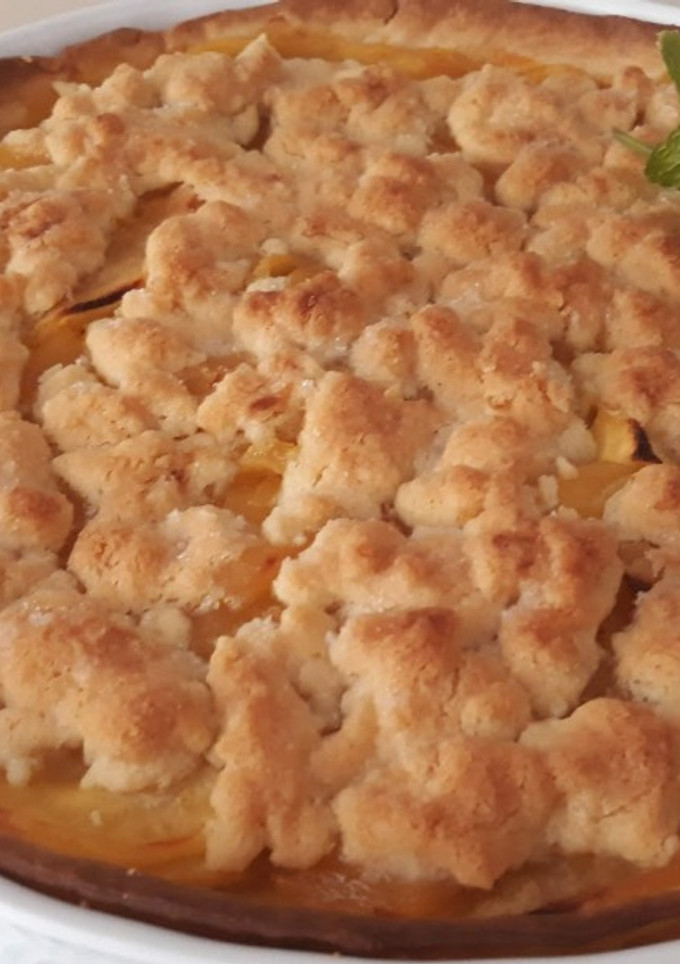 Una foto de Crumble de manzana
