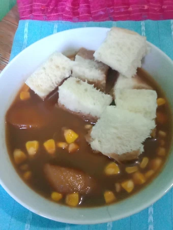 Cara Gampang Membuat Resep  Kolak Pisang Jagung Roti Tawar yang Lezat Sekali, Lezat Sekali