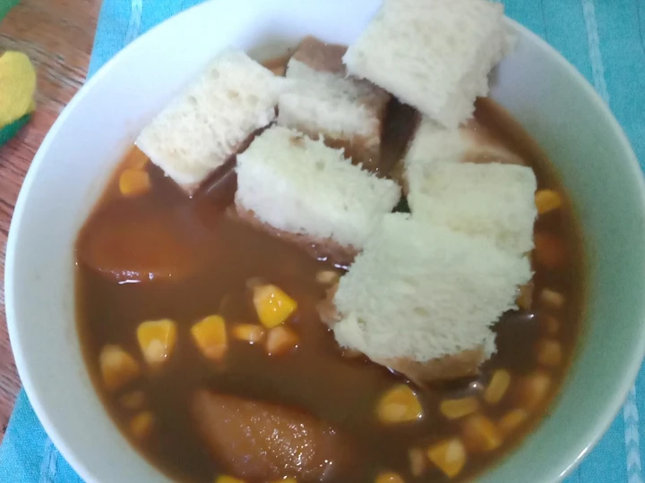 Cara Gampang Membuat Resep  Kolak Pisang Jagung Roti Tawar yang Lezat Sekali, Lezat Sekali