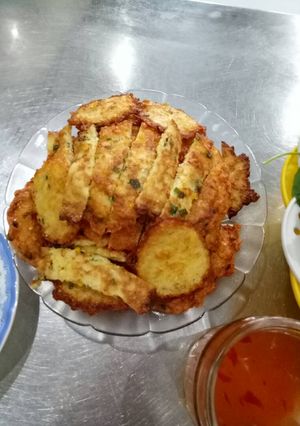 Hình của món Bánh bắp chiên.
