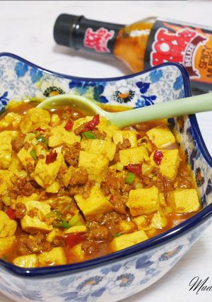 麻婆豆腐~貝里斯辣醬風味 的食譜成品照片