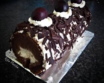 Unique Recipe Black Forest Roll Cake Delicious Nutritious