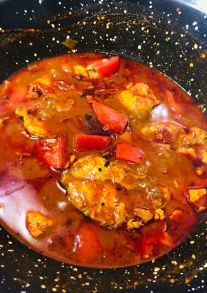 A picture of Kottayam Fish Curry || Meen Mulakittathu.