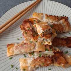 A picture of Beef & Cheese Gyoza.