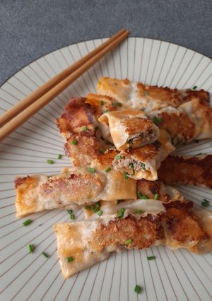 Foto resep Beef & Cheese Gyoza