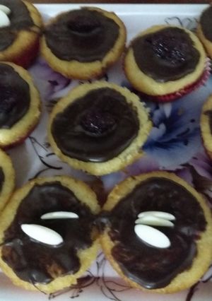 Una foto de Magdalenas vegan de chocolate y vainilla
