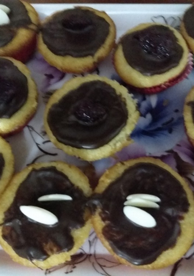 Una foto de Magdalenas vegan de chocolate y vainilla