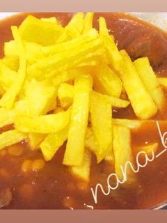 عکسی از دستور خورش قیمه سیب زمینی