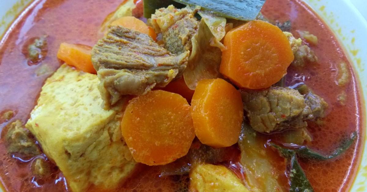 Resep Sayur Kari Daging Tahu Oleh Aryanti Cookpad