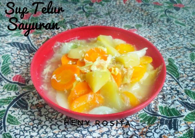 Resep Sup Telur Sayuran Sederhana Yang Enak