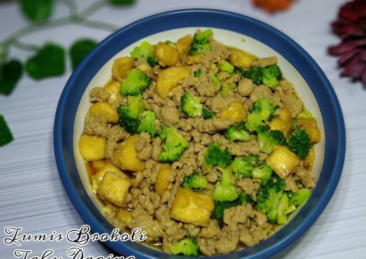 Tumis Brokoli Tahu Daging