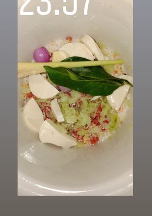 Foto resep Mpasi 6m bubur daging tofu labu siam