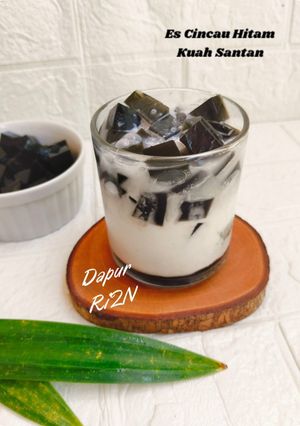 Foto resep Es Cincau Hitam Kuah Santan