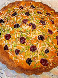 عکسی از دستور کیک آلبالو