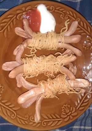 Foto resep Sosis gulung indomi