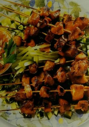 A picture of Chicken Satay.