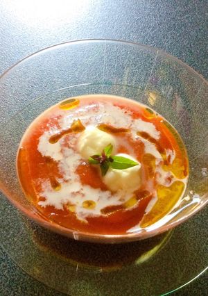 Foto di Crema di peperoni alla fiamma