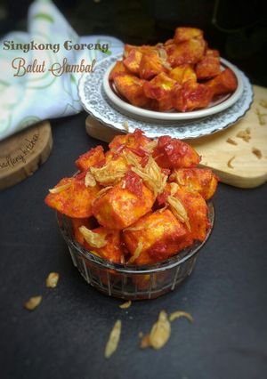 Foto resep Singkong Goreng Balut Sambal