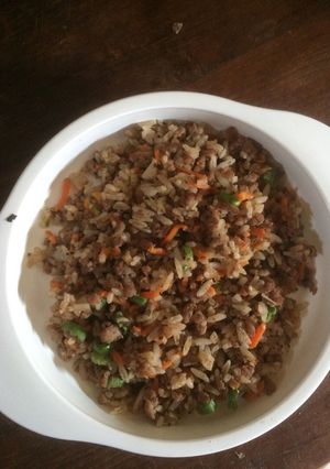 Foto resep Beef fried rice - mpasi 11mo
