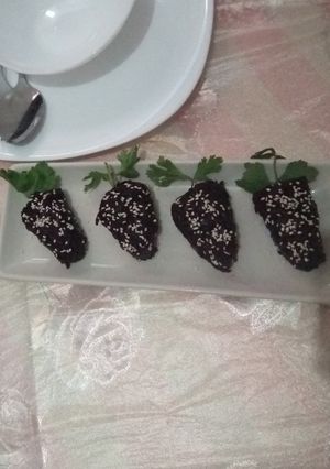 صورة لوصفة سلاطة بيطراف على شكل فرزات