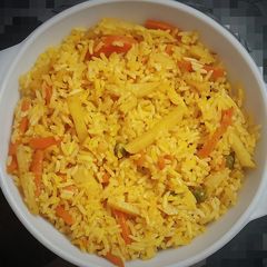 Veg biryani cum pulao A picture of Veg biryani cum pulao.
