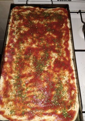 Una foto de Pizza de paquete Pureza en Plancheta
