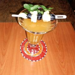 A picture of Carrots & pineapple juice 🍍🥕.