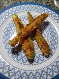 Bastones crocantes de zucchini al horno