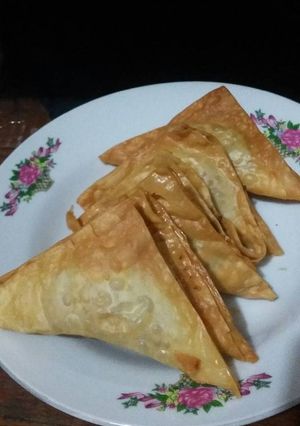 Foto resep Pangsit isi kornet kari