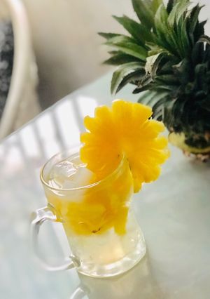 Hình của món Chè dứa thạch- giải nhiệt cơ thể.
