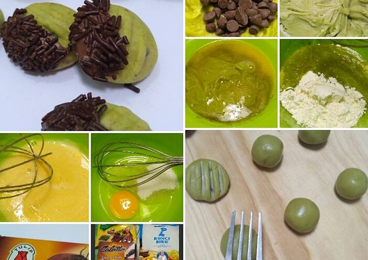 Potatoes choco greentea cookies 💕