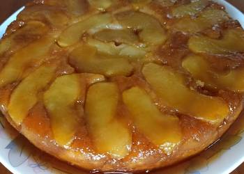 How To Serving Recipe Eggless upside down apple cake Practical Delicious