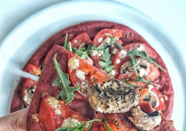 🍕BASE DE PIZZA DE REMOLACHA🍕