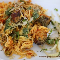 A picture of Kofta Biryani.