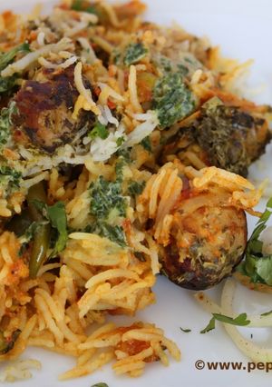 A picture of Kofta Biryani.