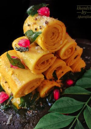 খান্ডভি (Khandvi recipe in Bengali) রেসিপির প্রধান ছবি