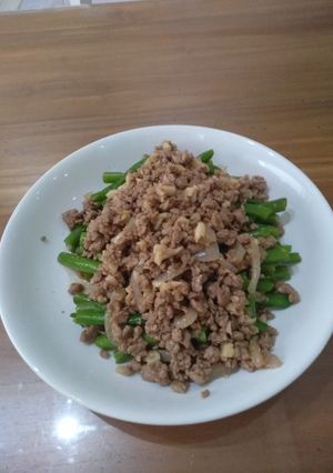 Foto resep Buncis tumis daging sapi