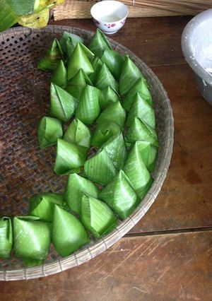 Hình của món Bánh ú chuối.