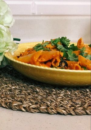 صورة لوصفة بينك باستا pink pasta🍝