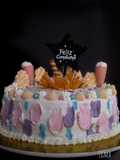 Birthday cake con relleno de compota de carambola
