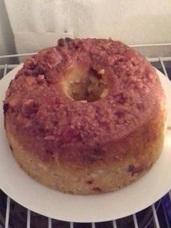 Una foto de Budín de pan con pasas de uvas y membrillo