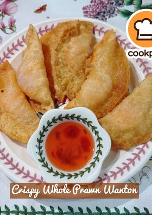 Gambar 👩‍🍳Crispy Whole Prawn Wonton