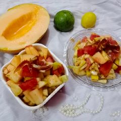 A picture of Anarkali fruit chaat.