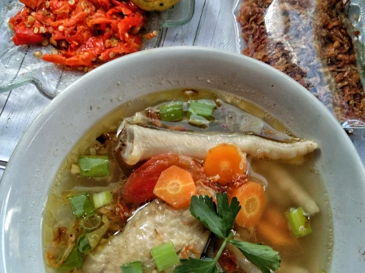 Cara Gampang Membikin Resep Sop Ayam Pak Min Klaten yang Menggugah Selera Anti Ribet, Uenak Banget